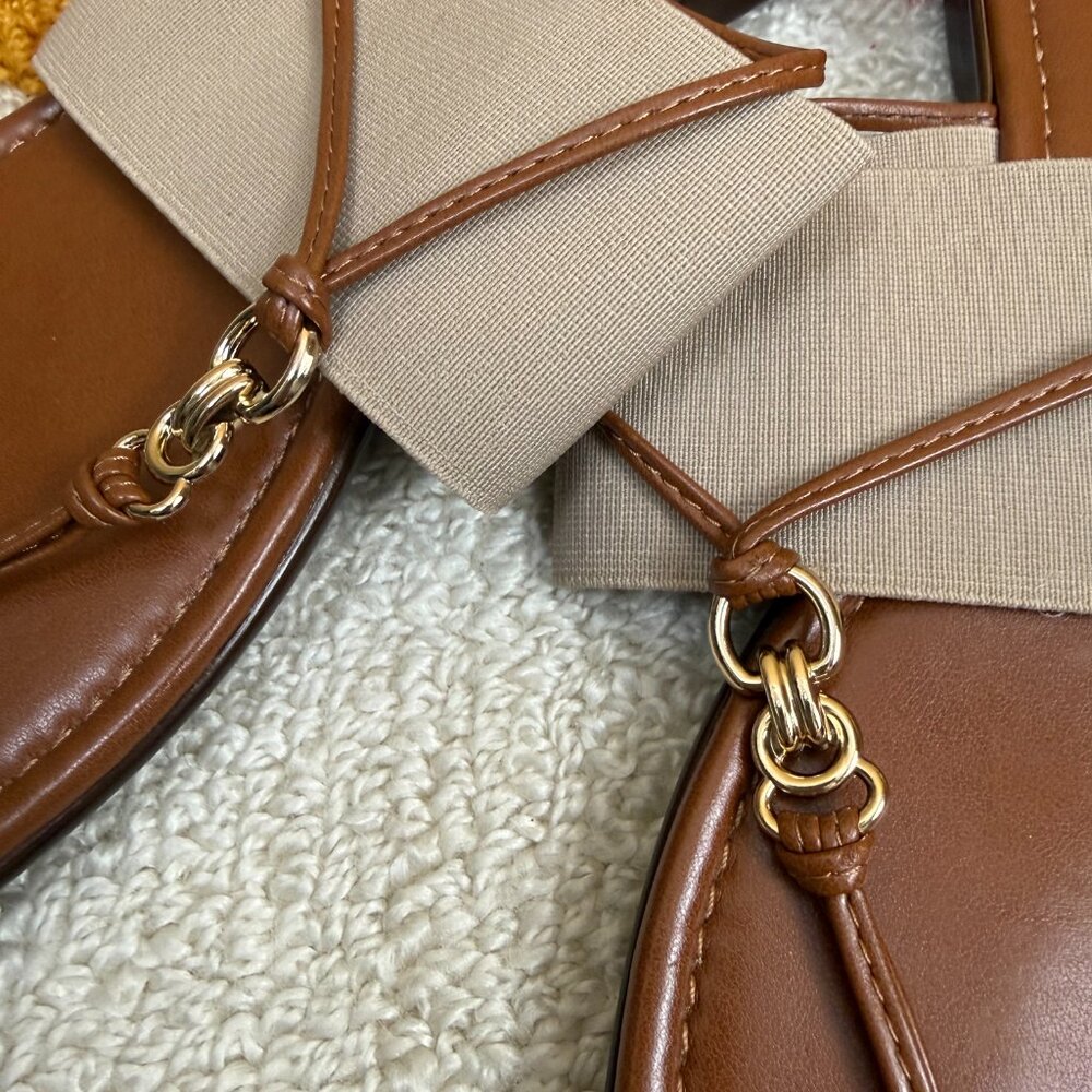 Italian Shoemakers Selah Thong Neutral/Tan Sandal - Size - Women's 9.5 - Picture 5 of 6
